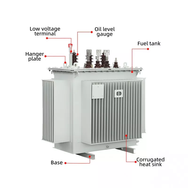 11KV Ingång 0,4KV Utgång Trefas oljesänkt transformator